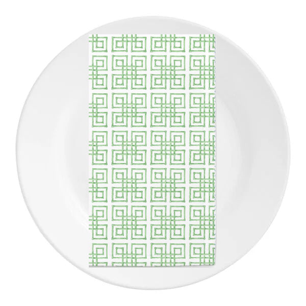 In Stock Dinner Napkins | Set of 4 | Green Bamboo Fret