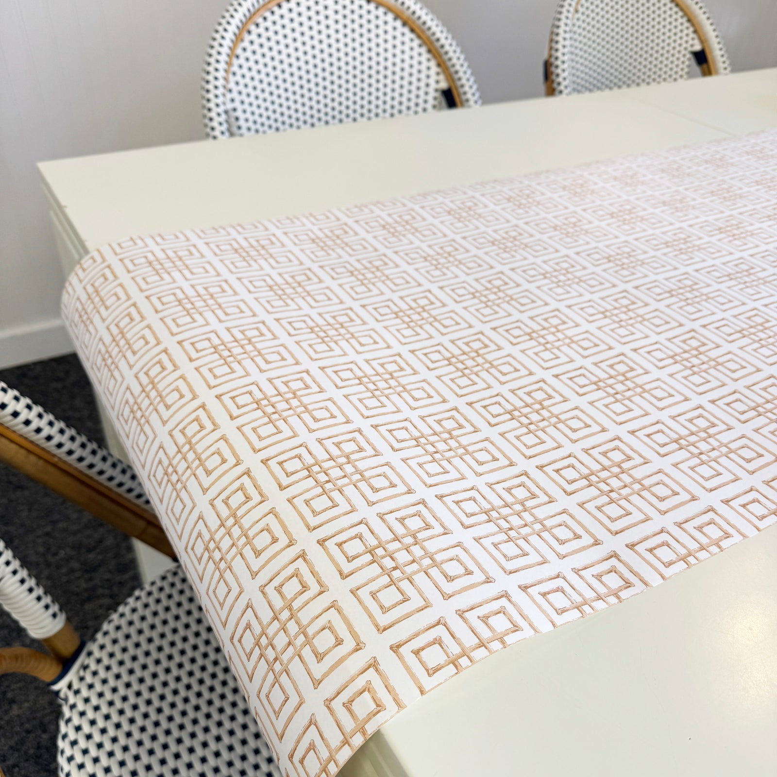 Paper Table Runner | Tan Bamboo Fret