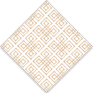 WH Paper Cocktail Napkins | Tan Basketweave