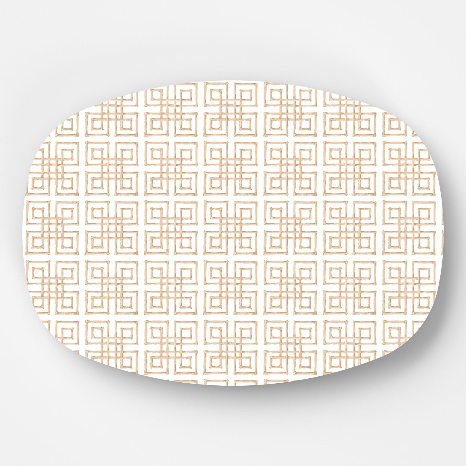 In Stock WH Serving Platter | Bamboo Fret | Tan
