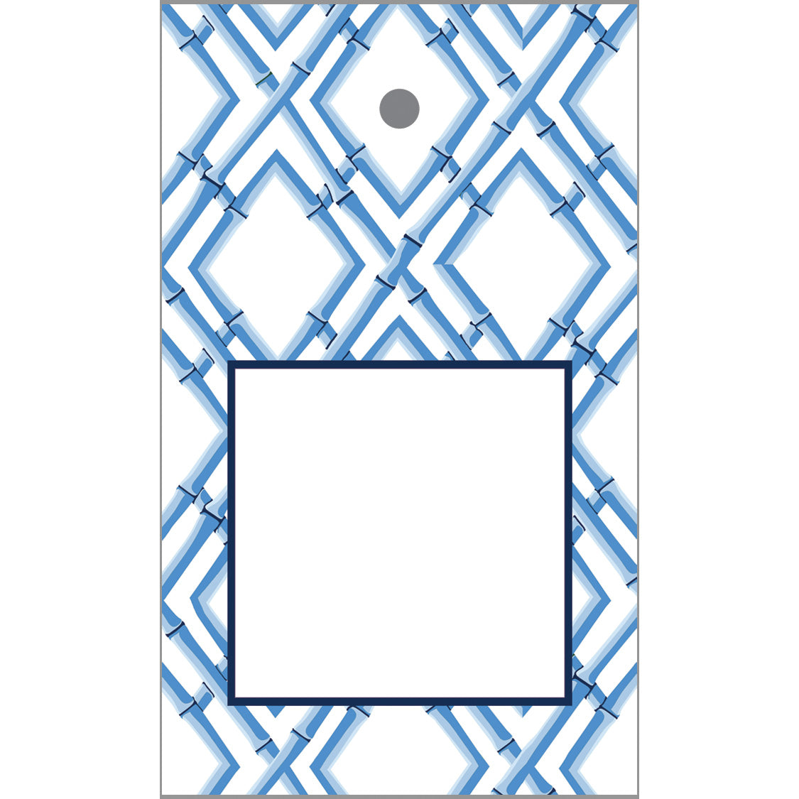 In Stock Gift Tags | China Blue Bamboo Trellis