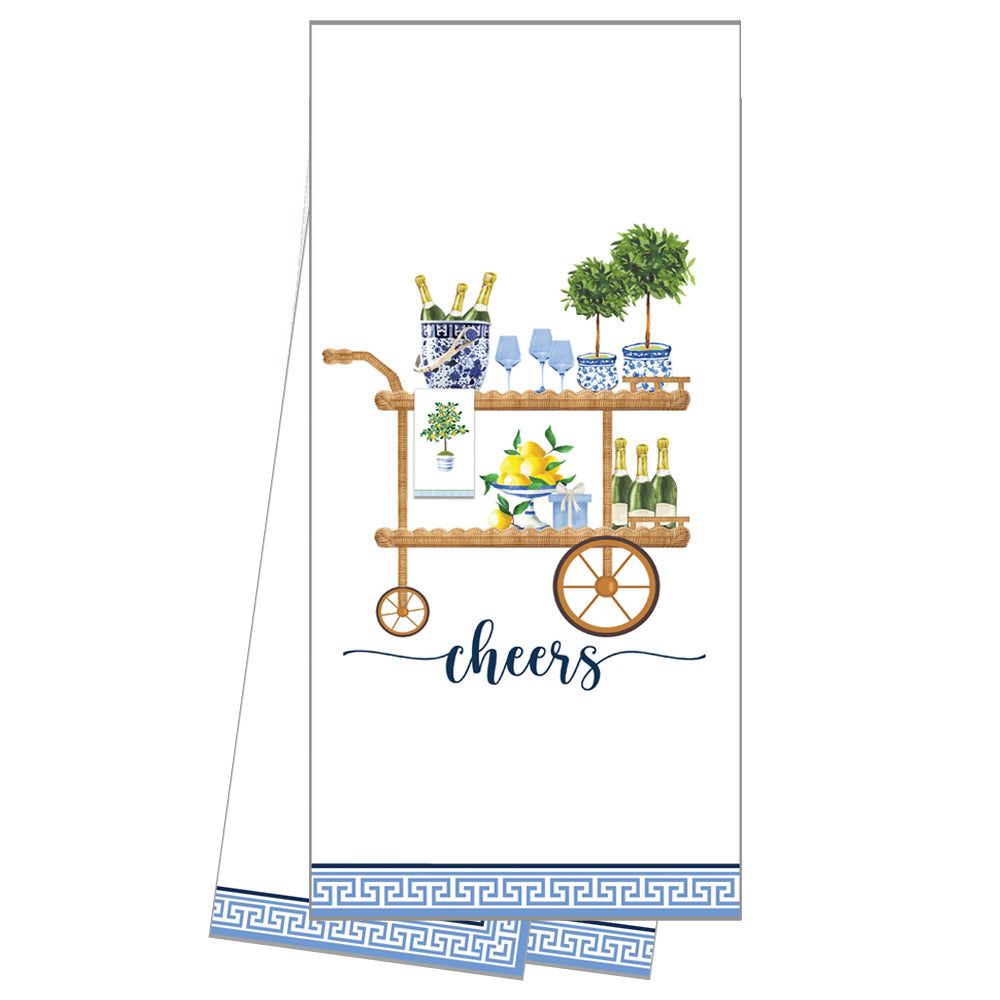 In Stock WH Hostess Cotton Tea Towel | Bar Cart