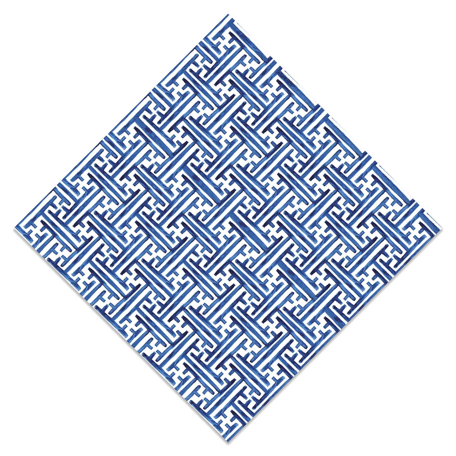 In Stock WH Paper Cocktail Napkins | Navy Basketweave