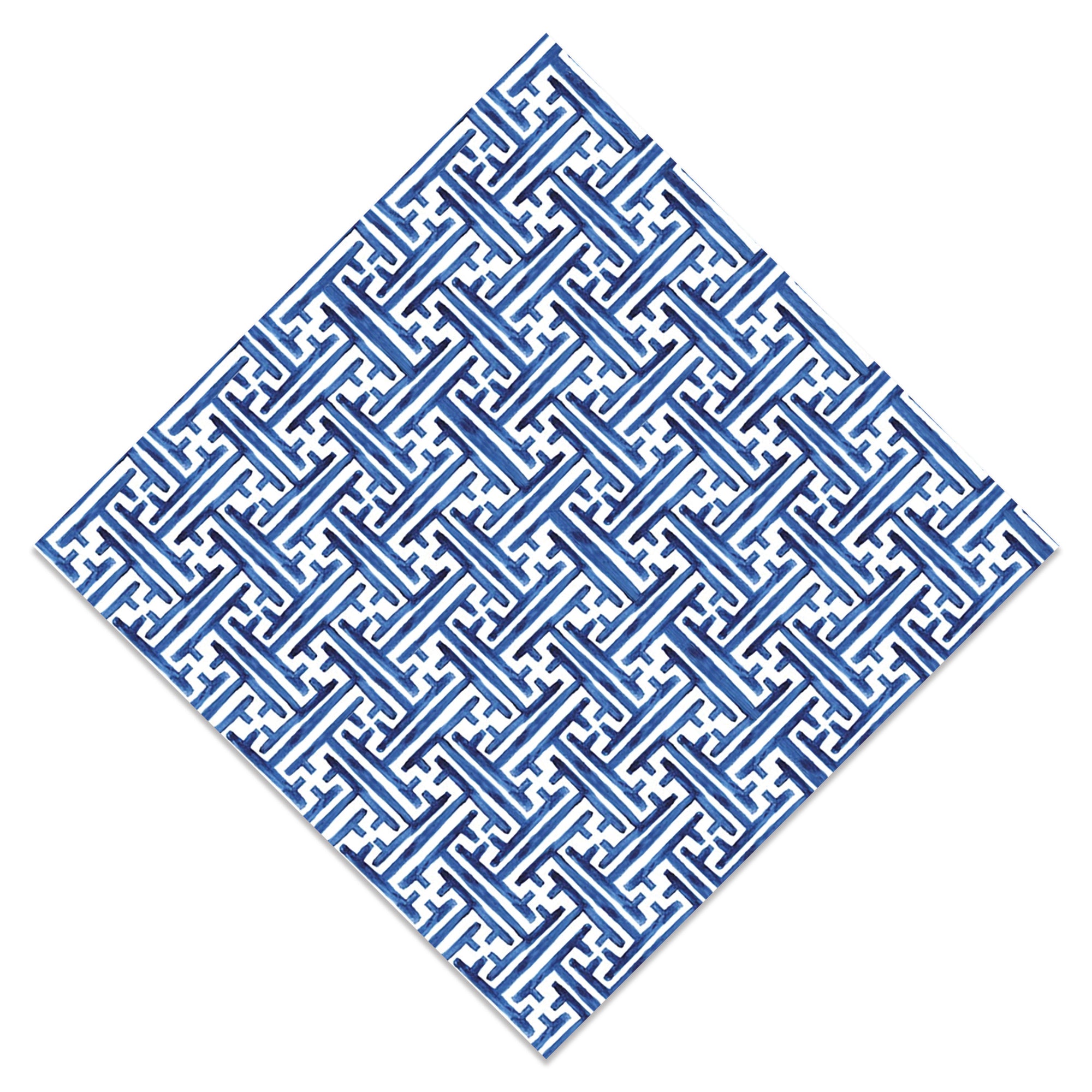 WH Paper Cocktail Napkins | Navy Basketweave