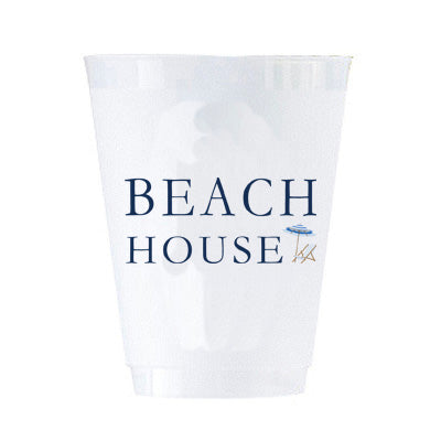 In Stock Beach House Shatterproof Cups | Set of 8