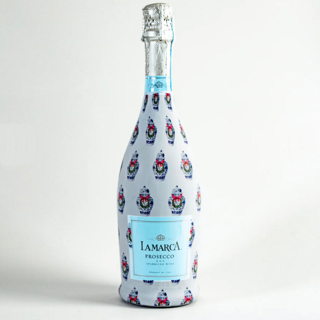 Beau Bottles x WH Hostess Bottle Wrap | Ginger Jar with Wreath