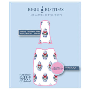 Beau Bottles x WH Hostess Bottle Wrap | Ginger Jar with Wreath