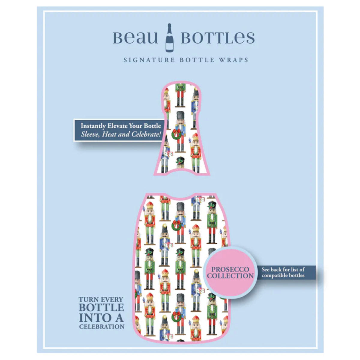 Beau Bottles x WH Hostess Bottle Wrap | WH Nutcrackers