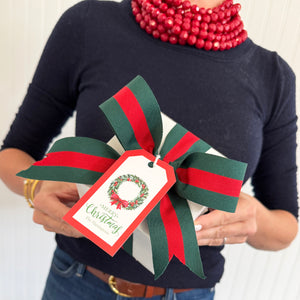 Christmas Berry Wreath Personalized Gift Tags
