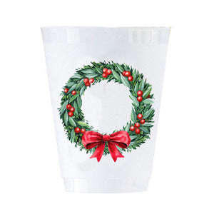 Berry Wreath Shatterproof Cups | Set of 8