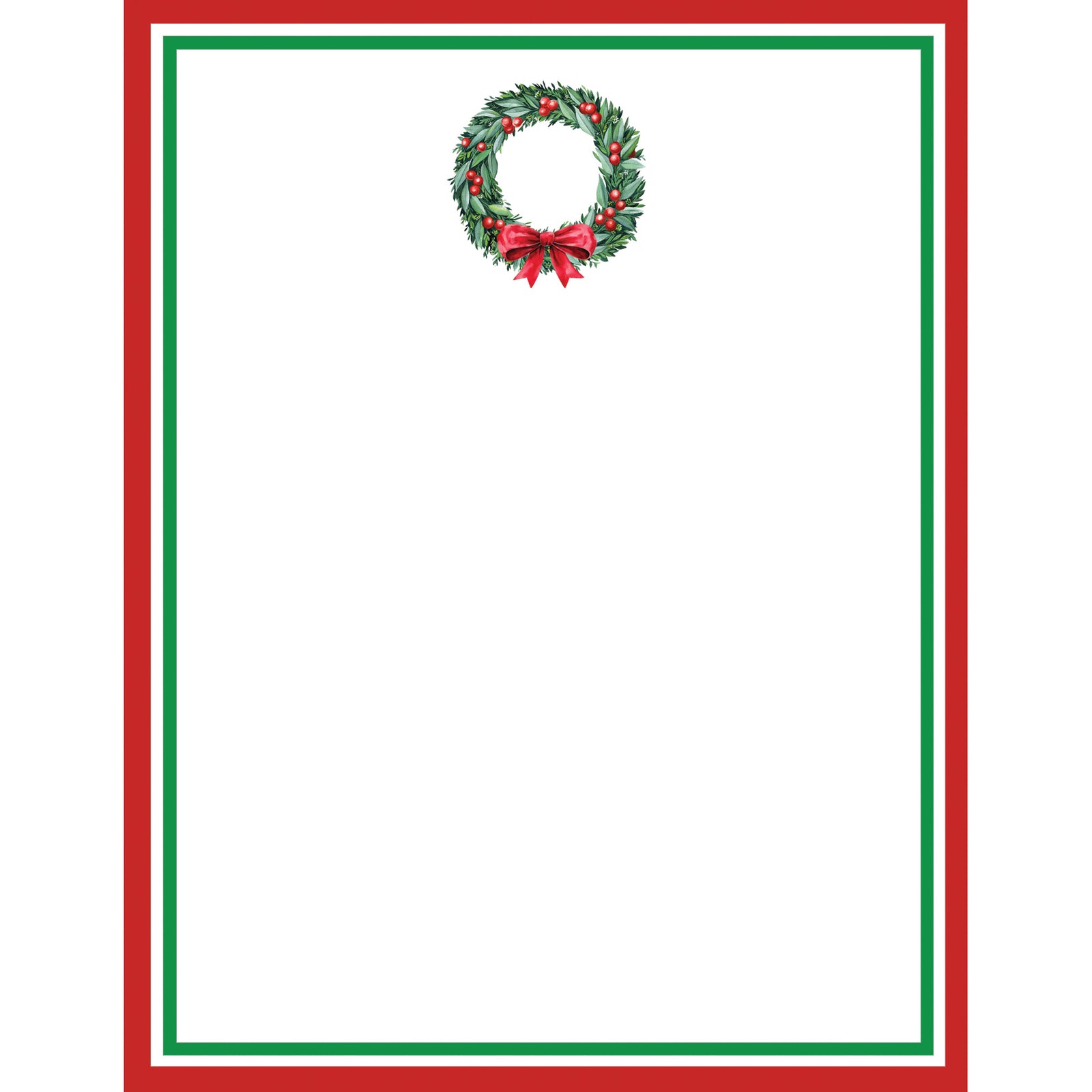 Stock Shoppe: 4x5 Berry Wreath Notepad