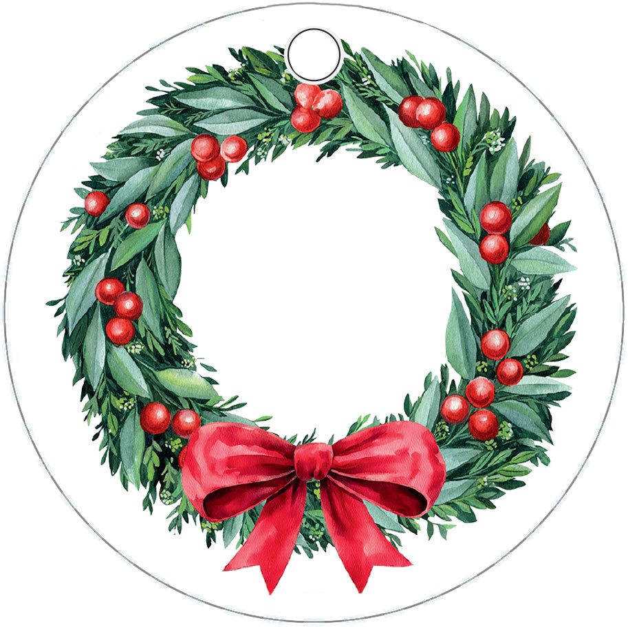 In Stock Berry Wreath Die Cut Gift Tags