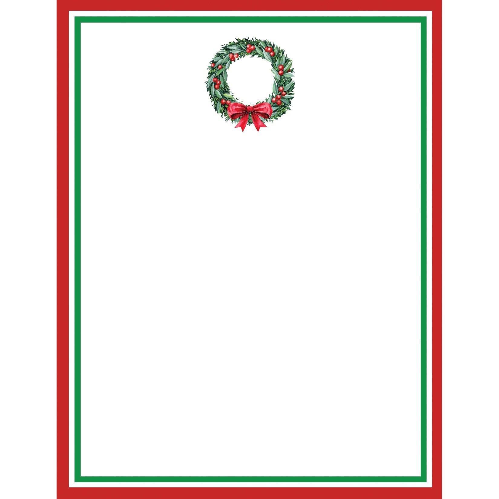 In Stock 4.25x5.5 Berry Wreath Notepad