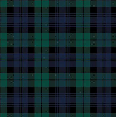 In Stock Paper Table Runner | Black Watch Plaid