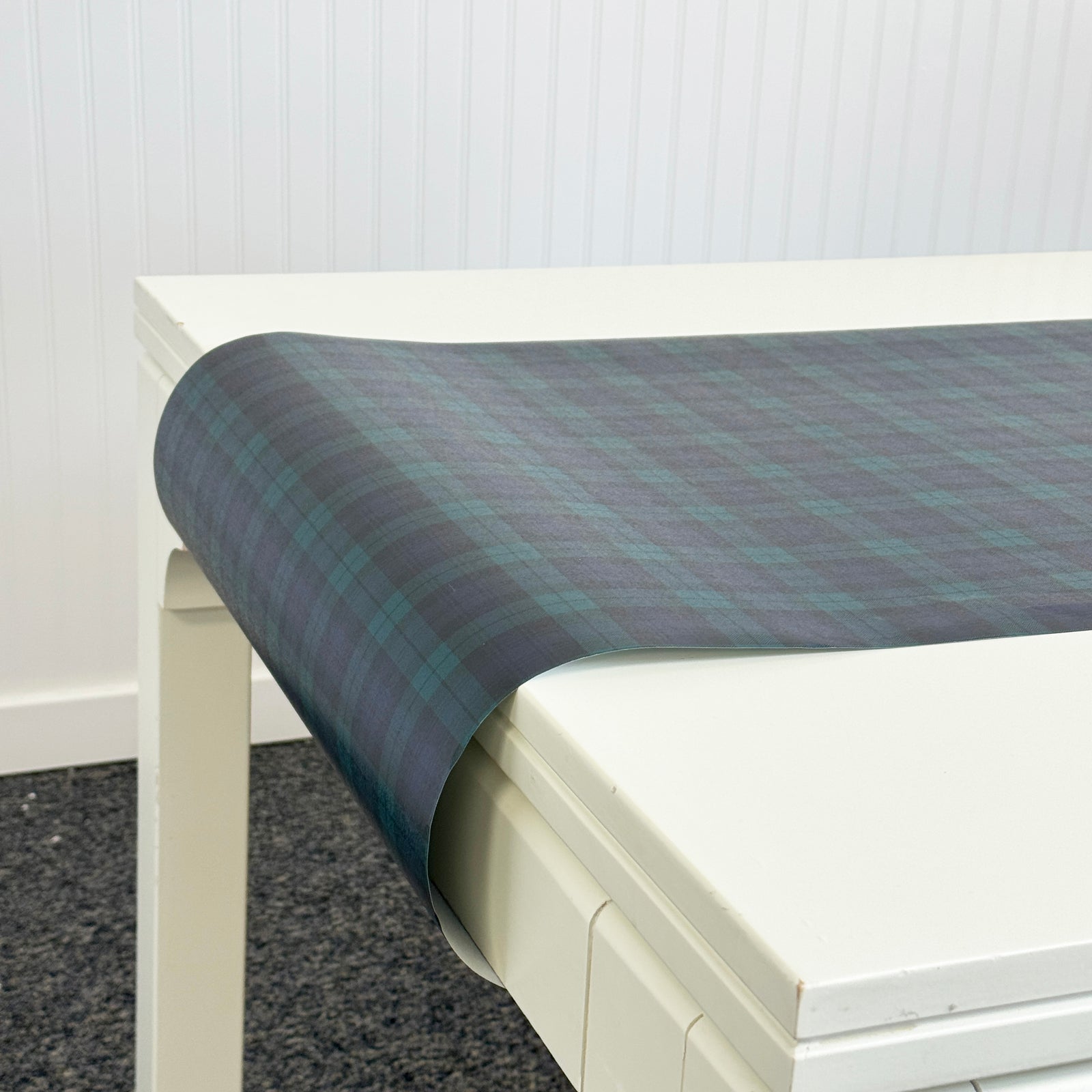Black Watch Plaid Paper Table Runner