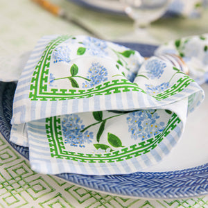 Blue Hydrangeas Dinner Napkins | Set of 4