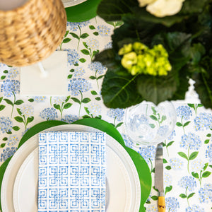 Blue Hydrangeas Rectangle Tablecloth