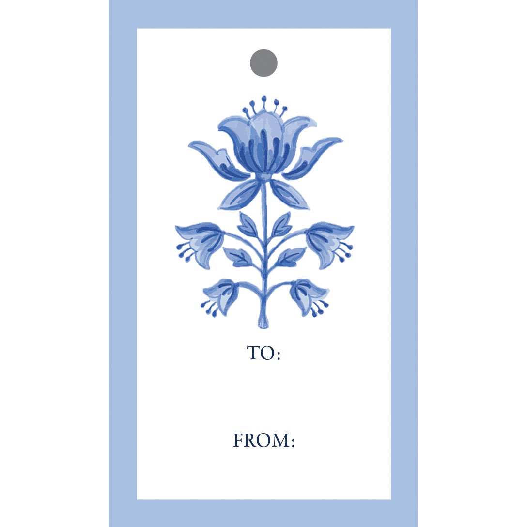 In Stock Gift Tags | Tulip Block Print