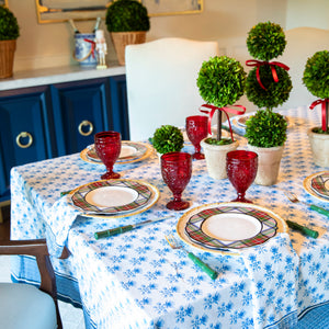 Tulip Block Print Rectangle Tablecloth