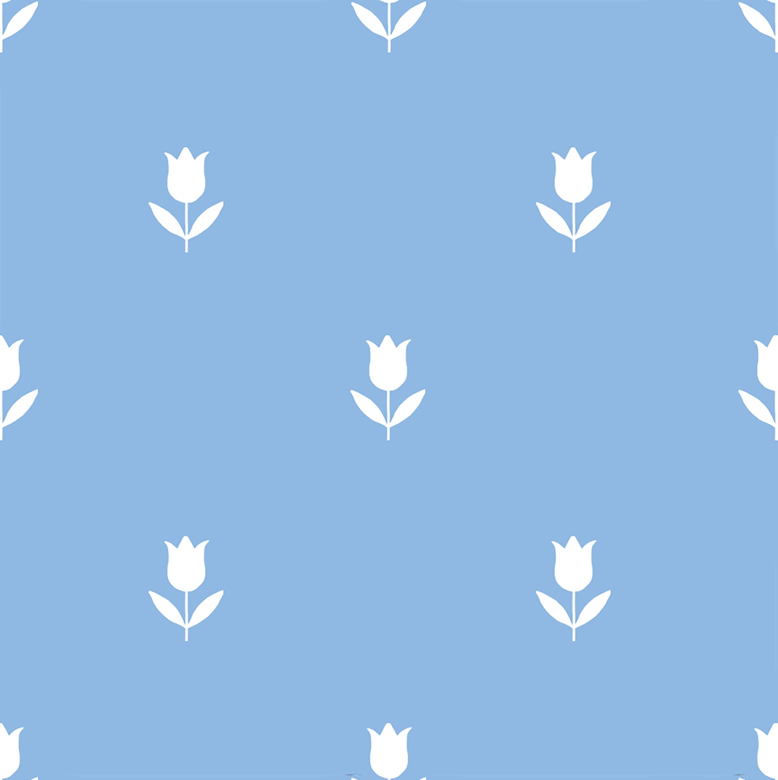 In Stock Continuous Roll Gift Wrap | Tulip | Blue