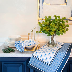 Tulip Block Print Rectangle Tablecloth