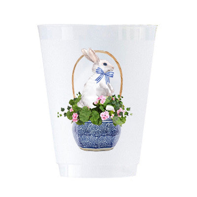 Easter Basket Bunny Shatterproof Cups | Set of 8