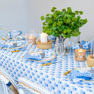Tulip Block Print Rectangle Tablecloth