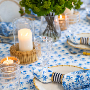 Tulip Block Print Rectangle Tablecloth