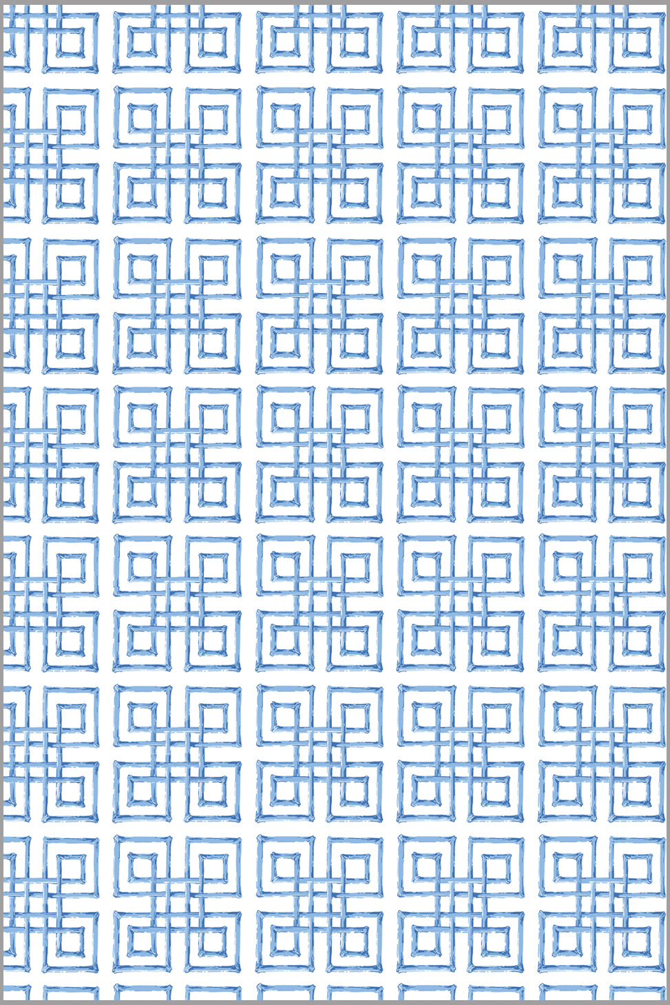 In stock Rectangle Tablecloth | Blue Bamboo Fret
