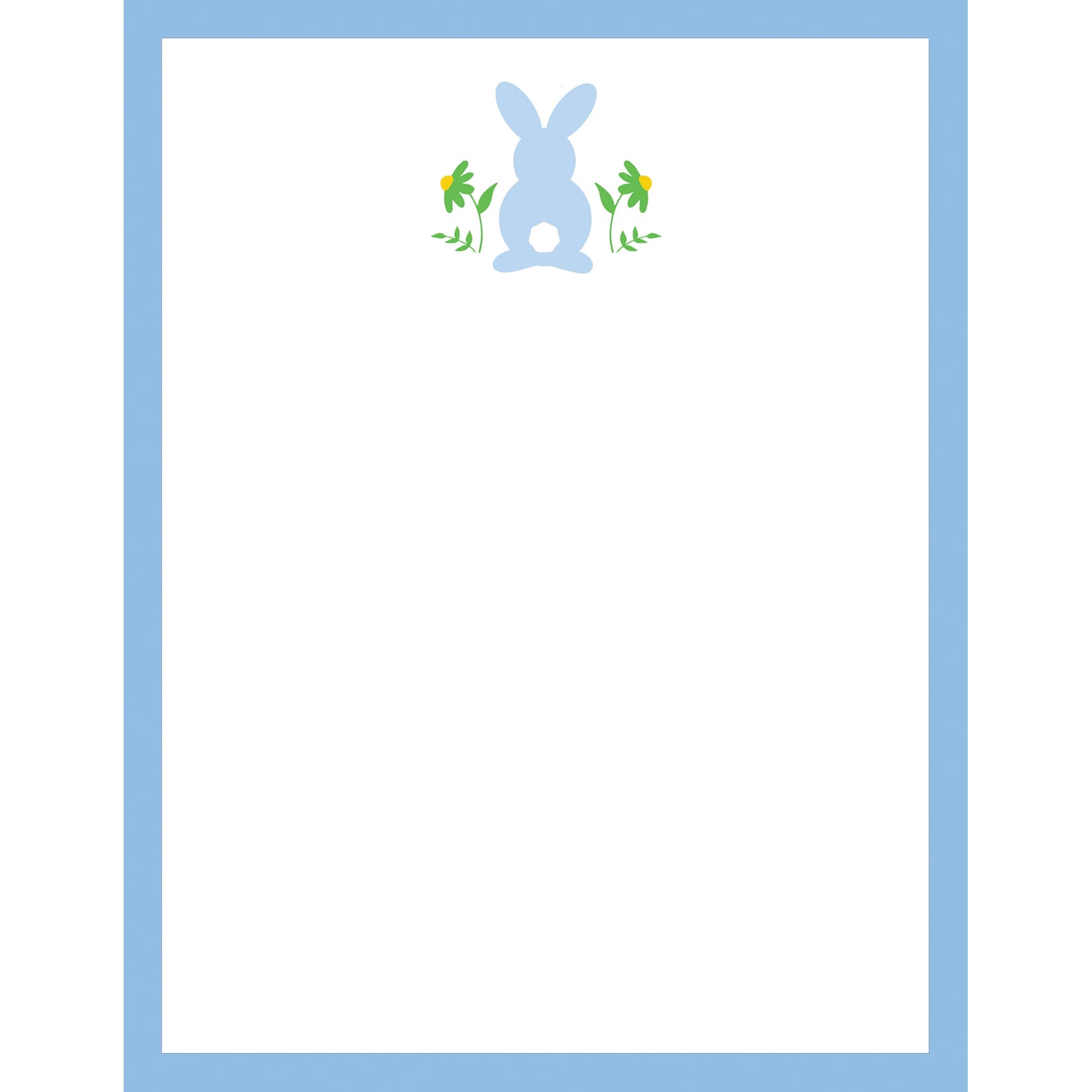 Stock Shoppe: 4x5 Blue Bunny Notepad