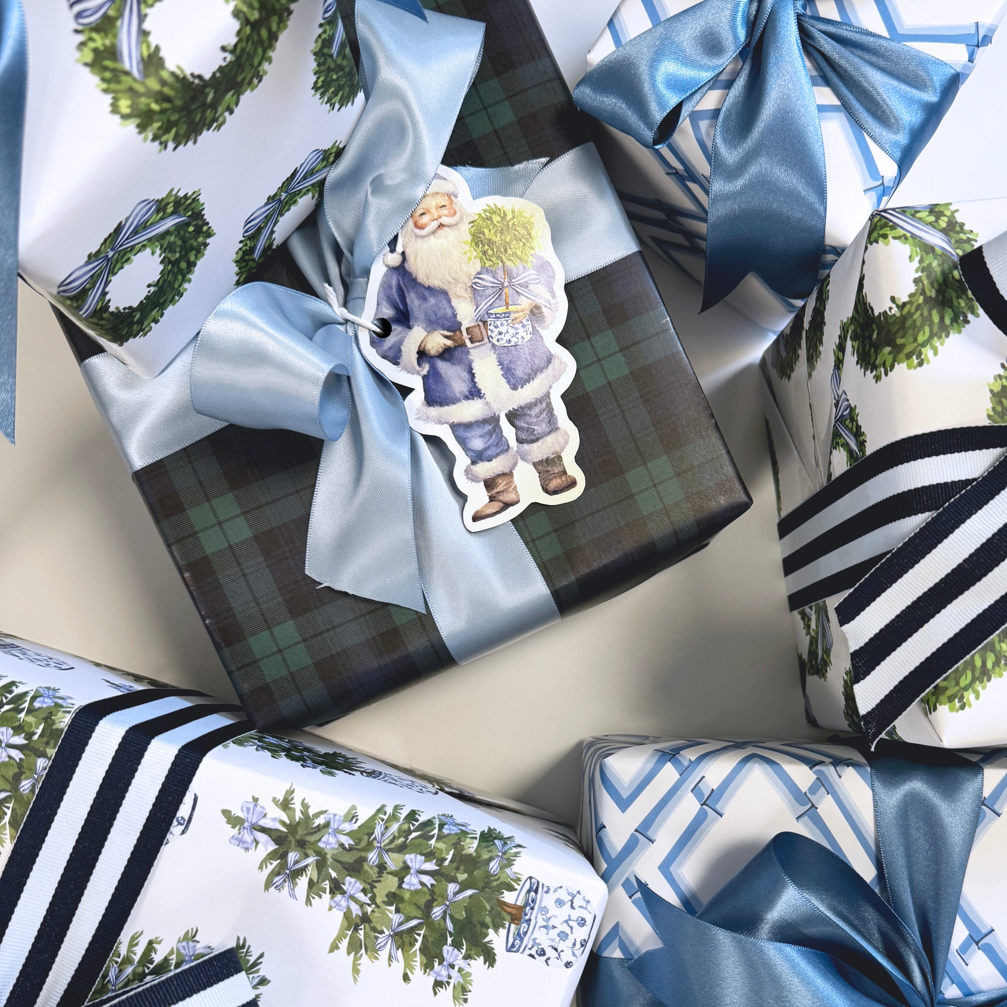 Continuous Roll Gift Wrap | Black Watch Plaid
