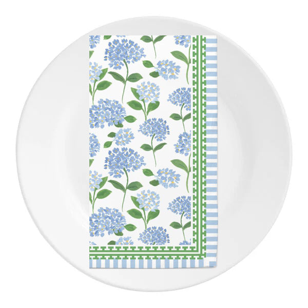 In Stock Dinner Napkins | Set of 4 | Blue Hydrangeas