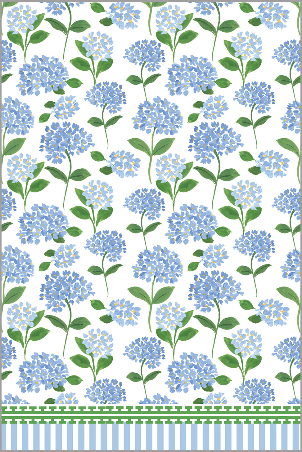 In stock Rectangle Tablecloth | Blue Hydrangeas