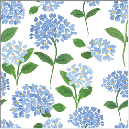 In Stock Paper Table Runner | Blue Hydrangeas