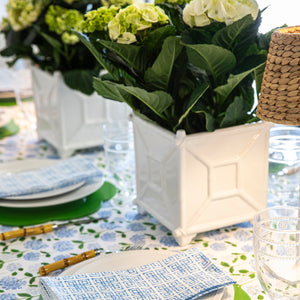 White Ceramic Bamboo Planter