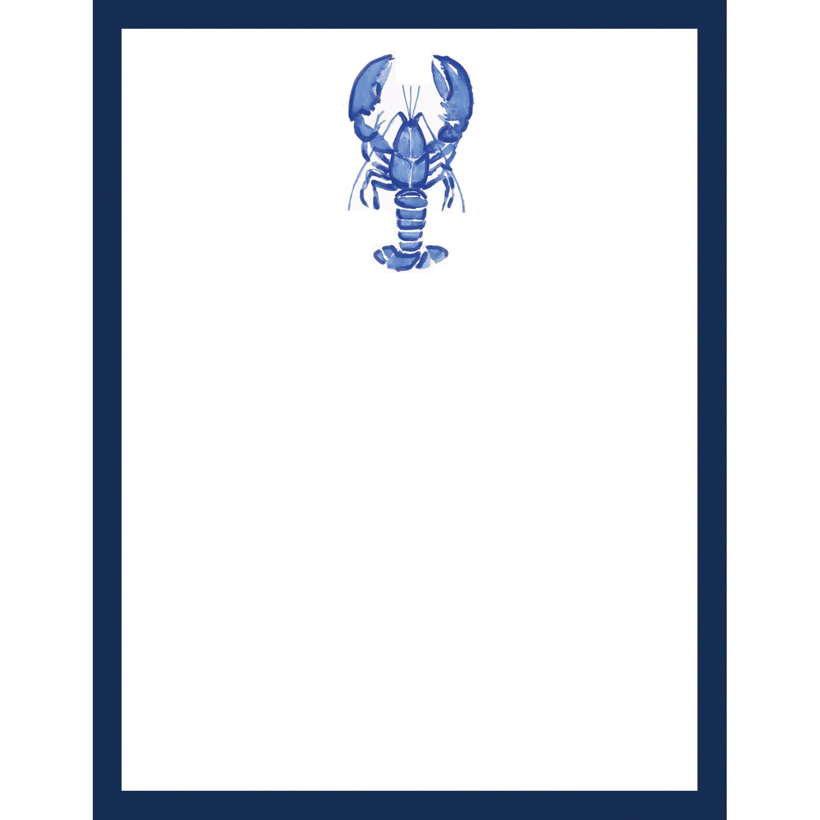 In Stock 4.25x5.5 Blue Lobster Notepad