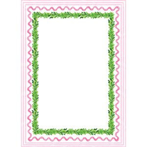 Stock Shoppe: 5x7 Boxwood Scallop Notepad