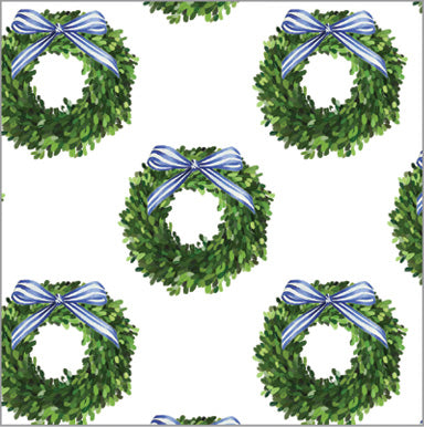 In Stock Continuous Roll Gift Wrap | Boxwood Wreath