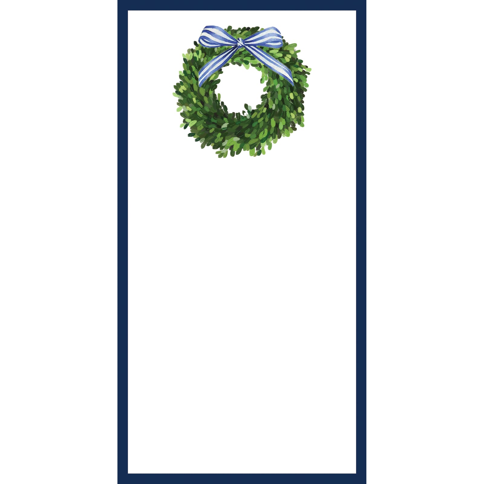 Stock Shoppe: 4.25x8.5 Boxwood Wreath Notepad