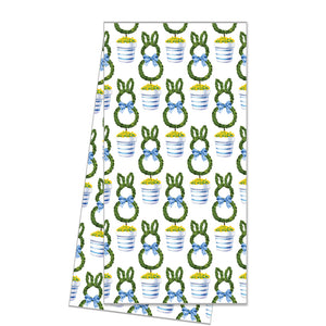 WH Hostess Cotton Tea Towel | Bunny Topiary