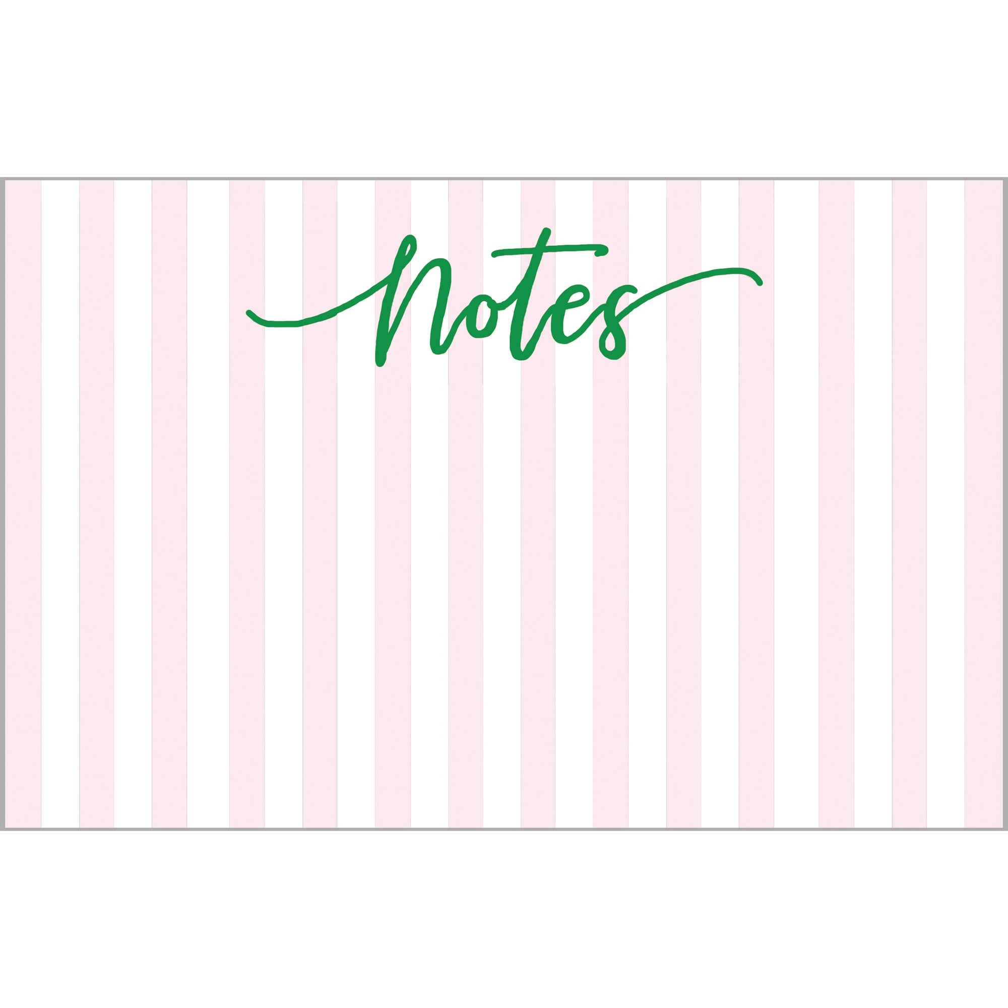 In Stock 8.5x5.5 Cabana Stripes "Notes" Slab Notepad
