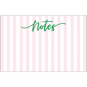 In Stock 8.5x5.5 Cabana Stripes "Notes" Slab Notepad