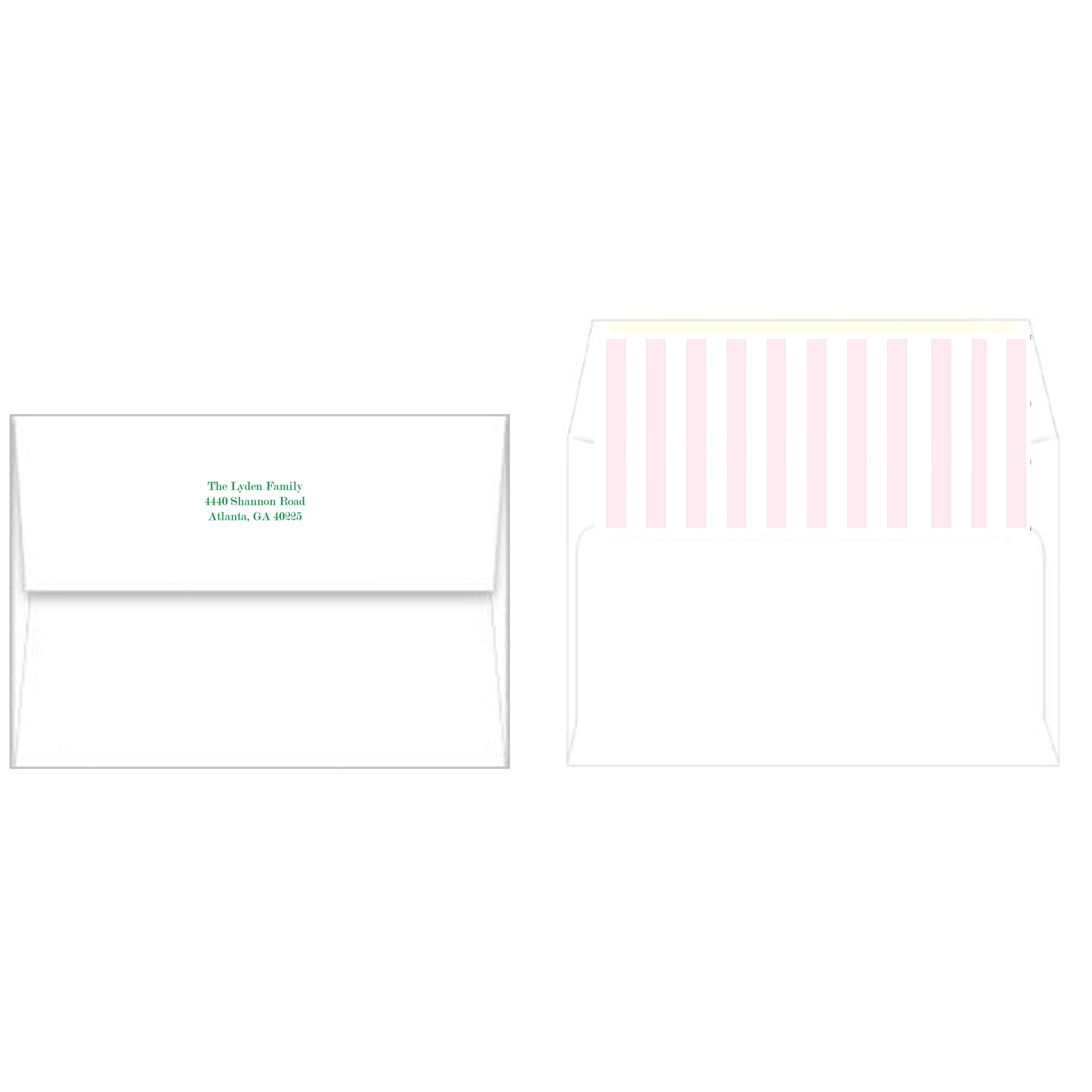 Santa Cabana Stripes Christmas Party Invitation