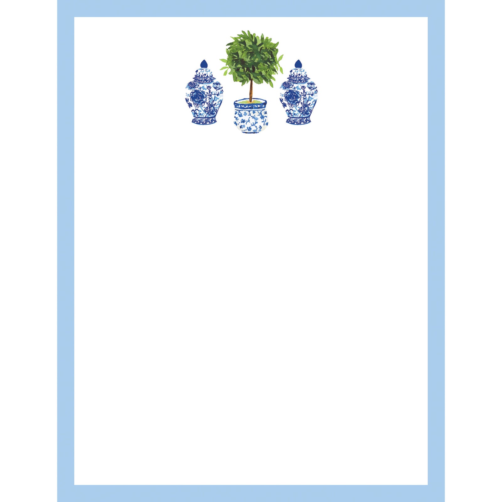 Stock Shoppe: 4x5 Chinoiserie Topiary Notepad