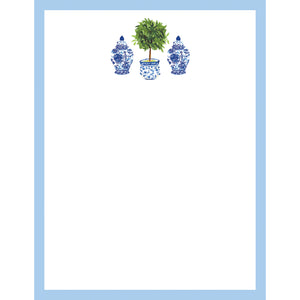Stock Shoppe: 4x5 Chinoiserie Topiary Notepad