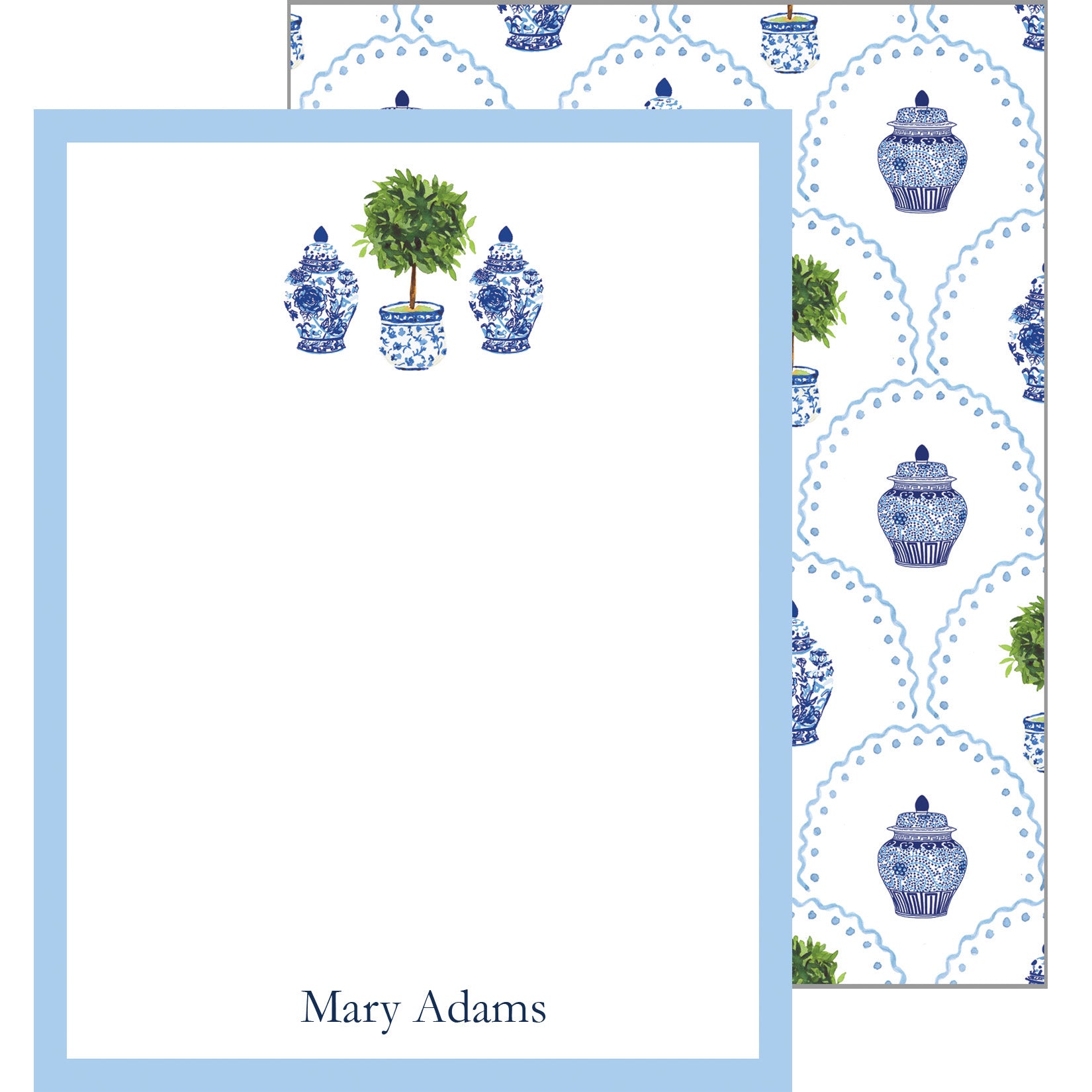 Chinoiserie Ginger Jar Note Card Chinoiserie Ginger Jar Note Card
