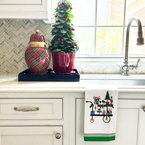 WH Hostess Cotton Tea Towel | Christmas Bar Cart