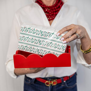 Christmas Berries Stripe Paper Guest Towels – 40 Count