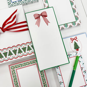 Christmas Block Print 5x7 Notepad – 100 Pages