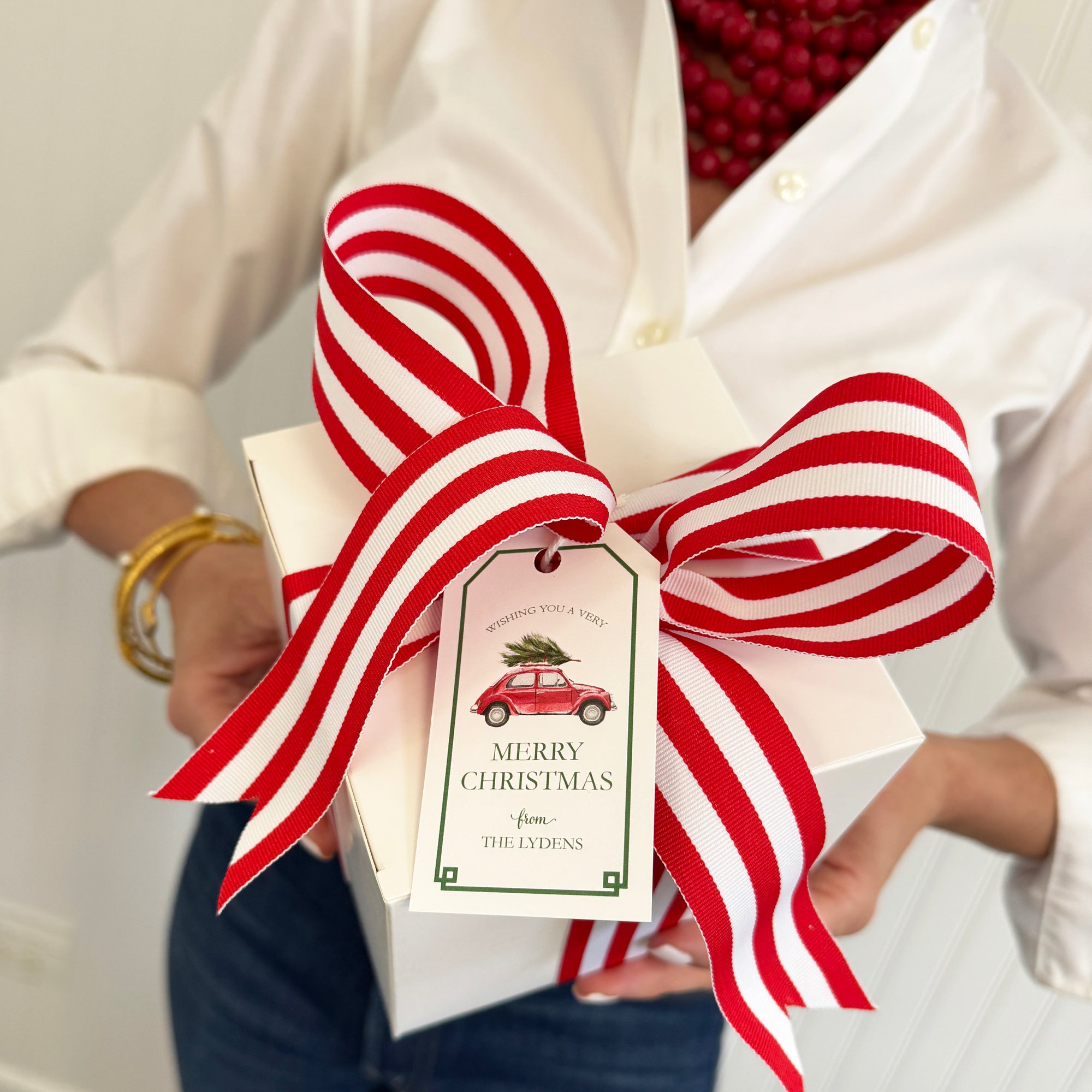 Christmas Car Personalized Gift Tags